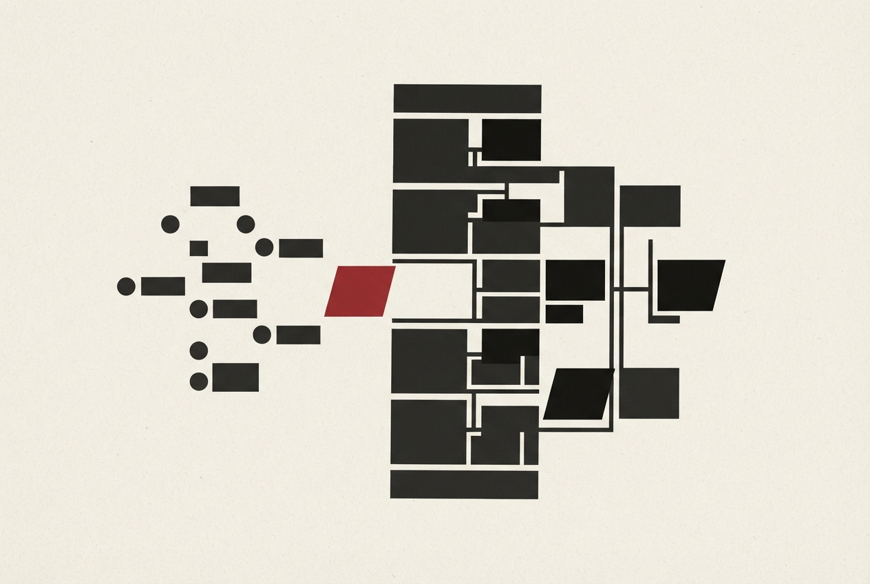 Abstract editorial illustration