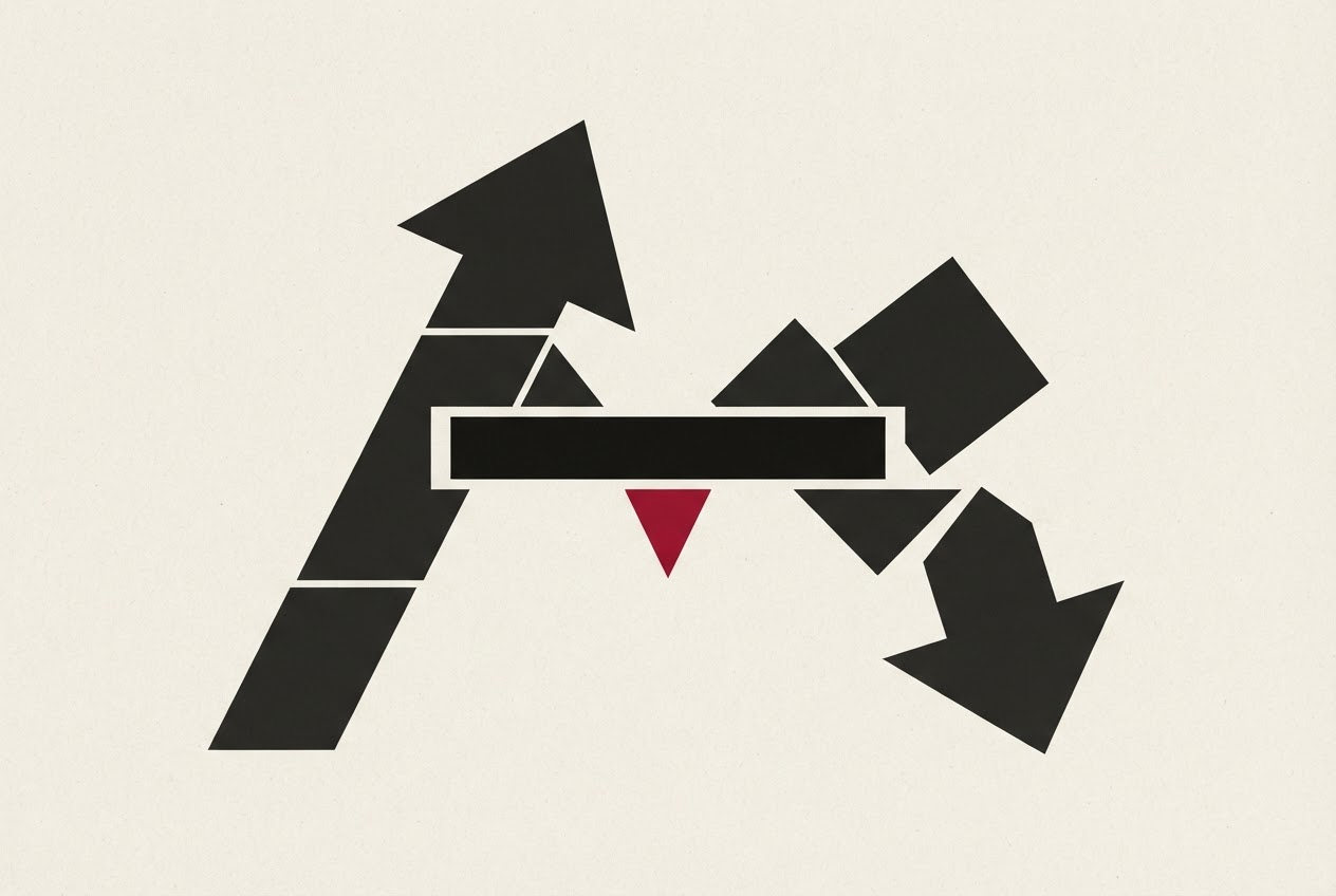 Abstract editorial illustration