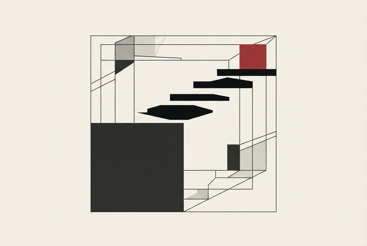 Abstract editorial illustration