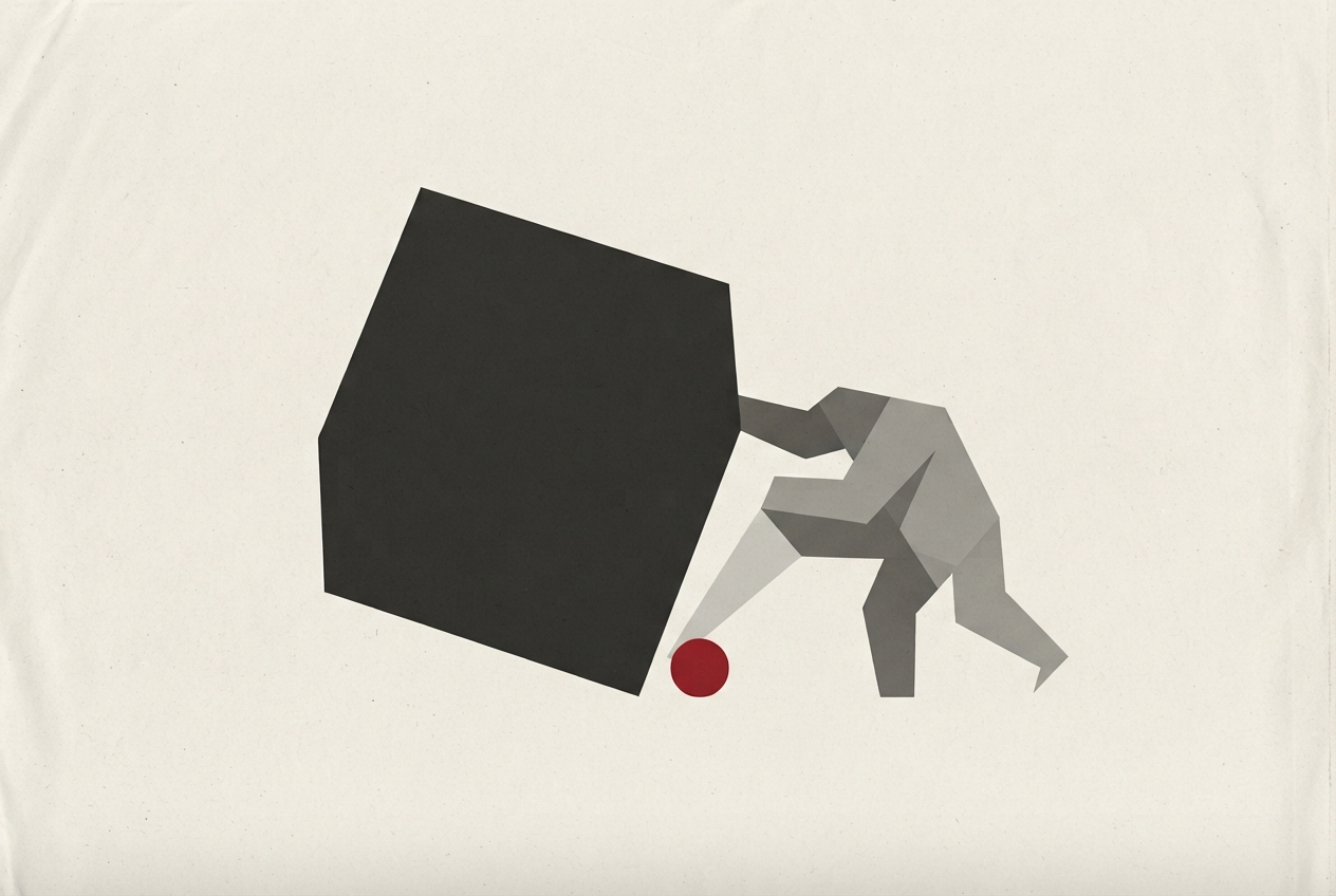 Abstract editorial illustration