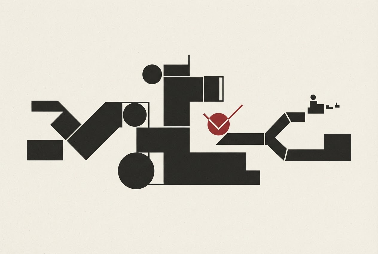 Abstract editorial illustration
