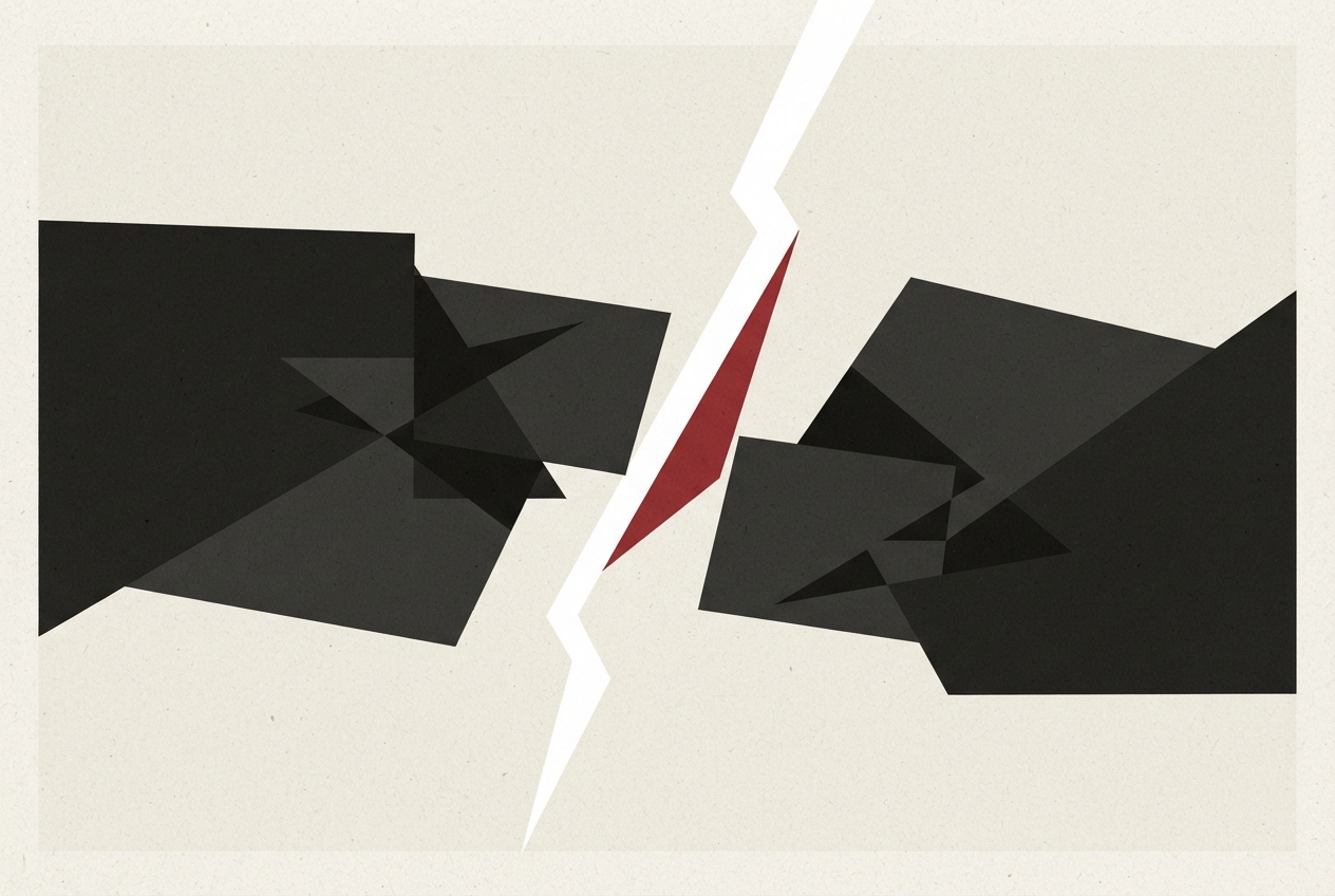 Abstract editorial illustration
