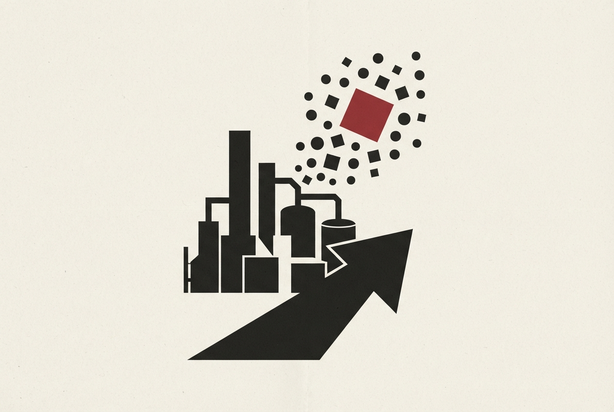 Abstract editorial illustration