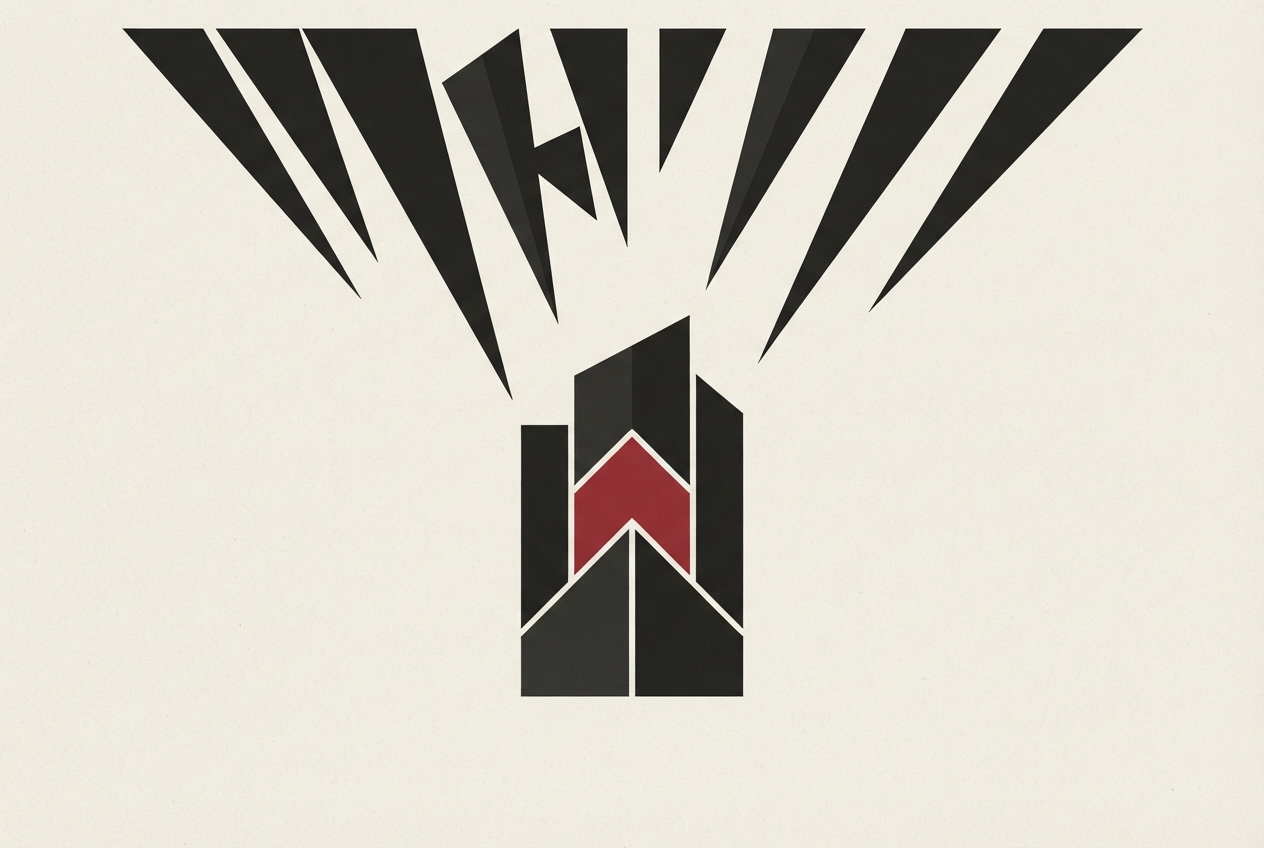 Abstract editorial illustration