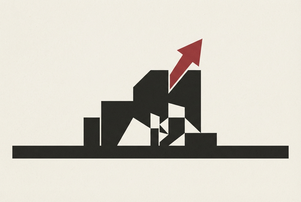 Abstract editorial illustration