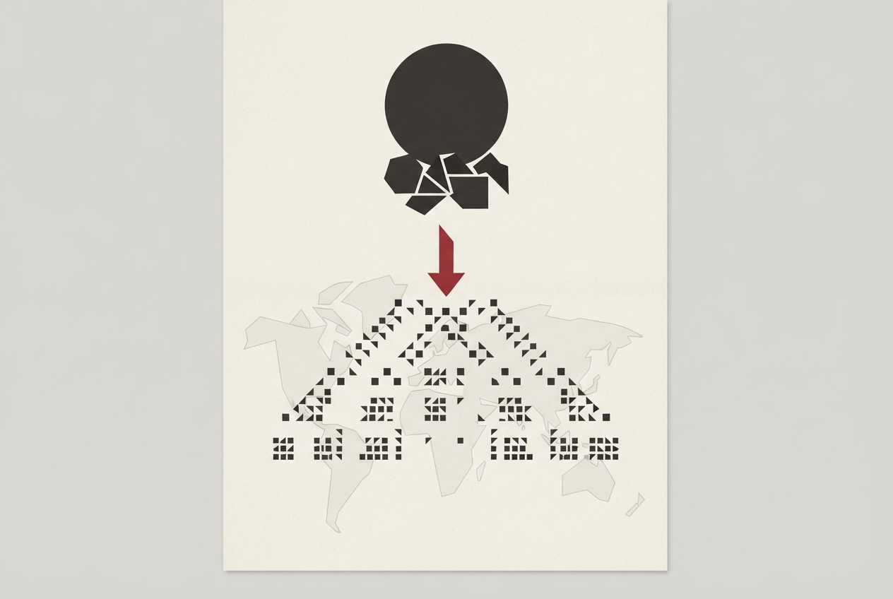 Abstract editorial illustration