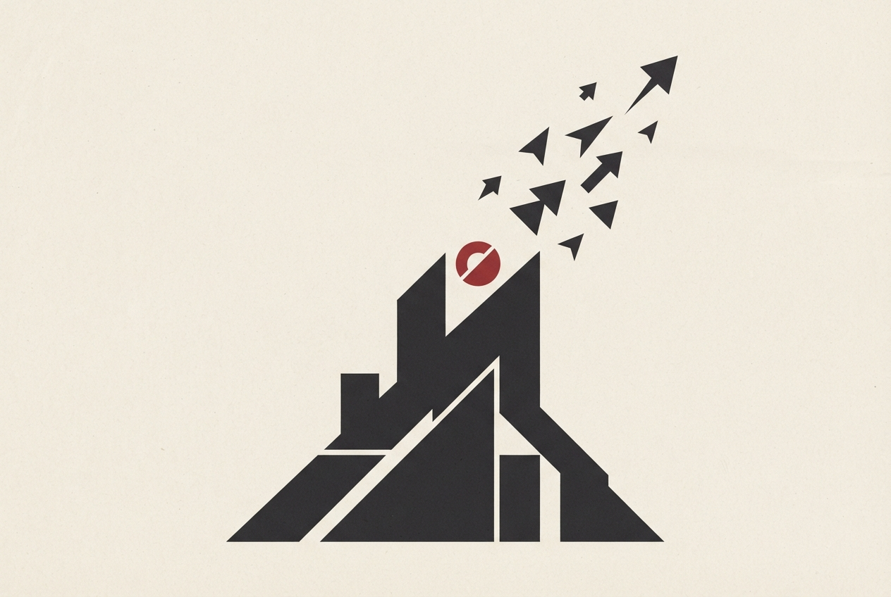 Abstract editorial illustration