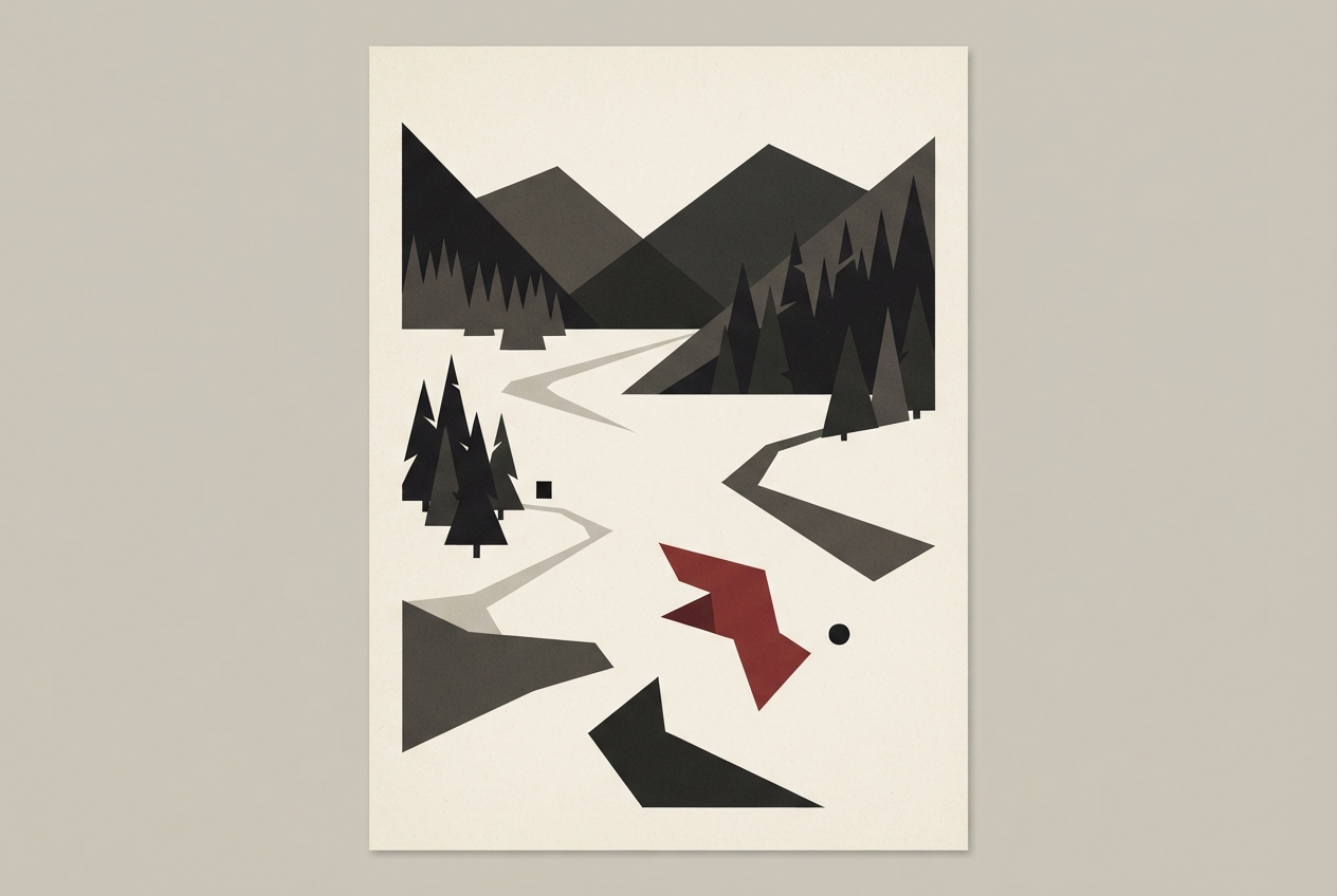 Abstract editorial illustration