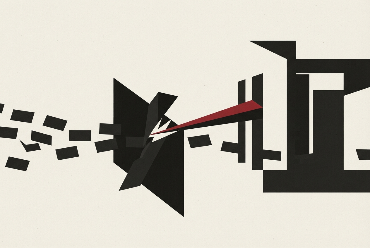 Abstract editorial illustration