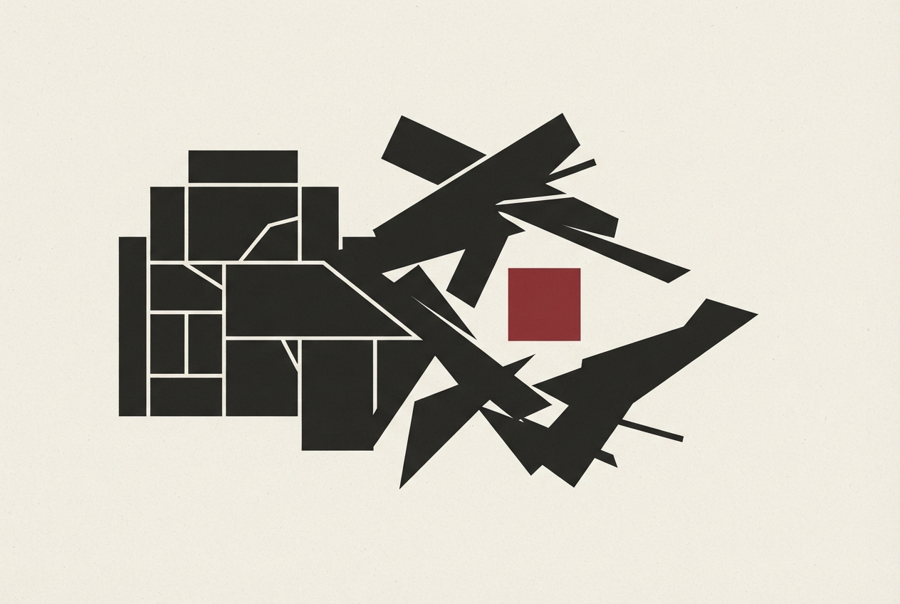 Abstract editorial illustration