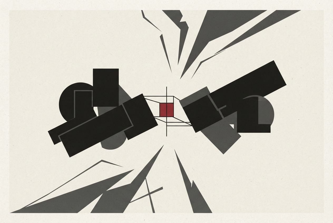 Abstract editorial illustration