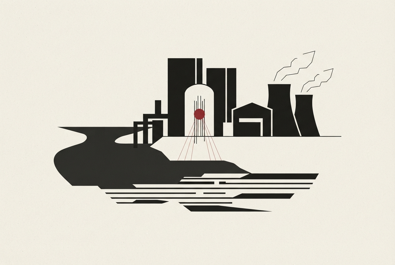 Abstract editorial illustration