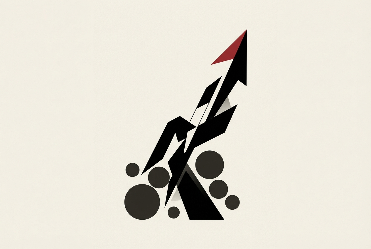 Abstract editorial illustration