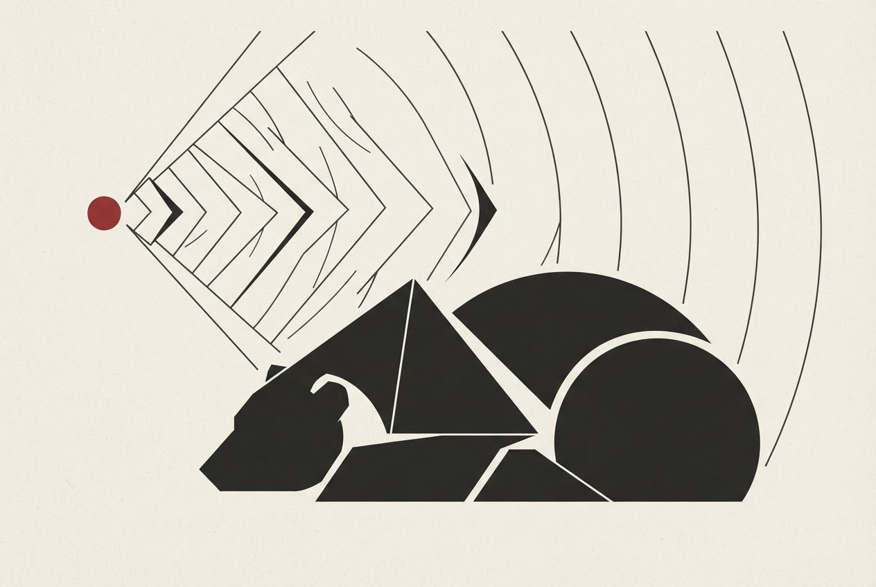 Abstract editorial illustration