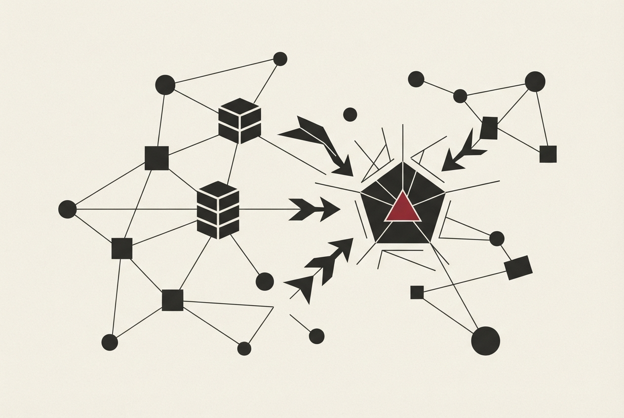 Abstract editorial illustration
