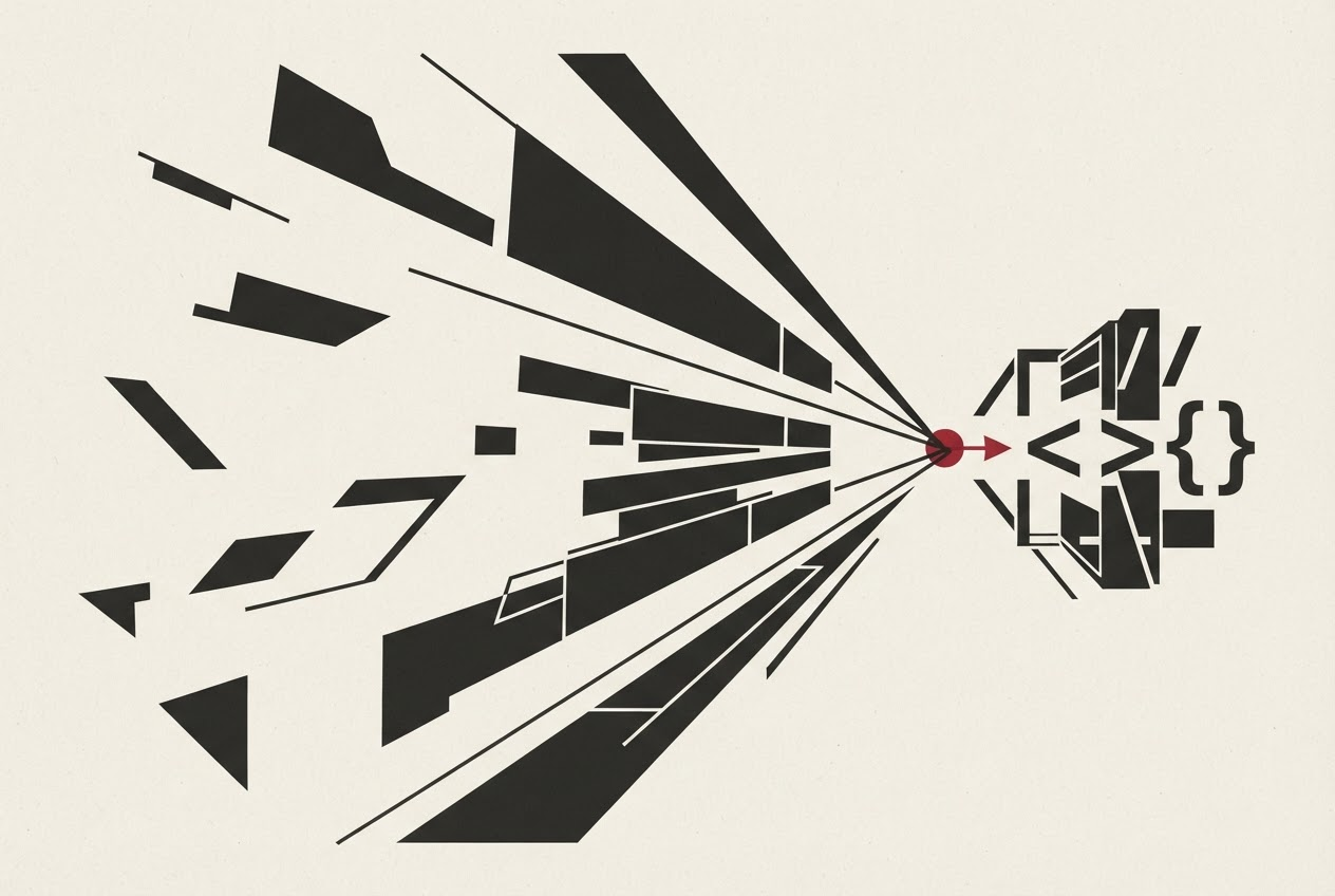 Abstract editorial illustration