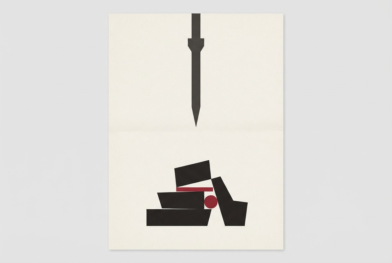 Abstract editorial illustration
