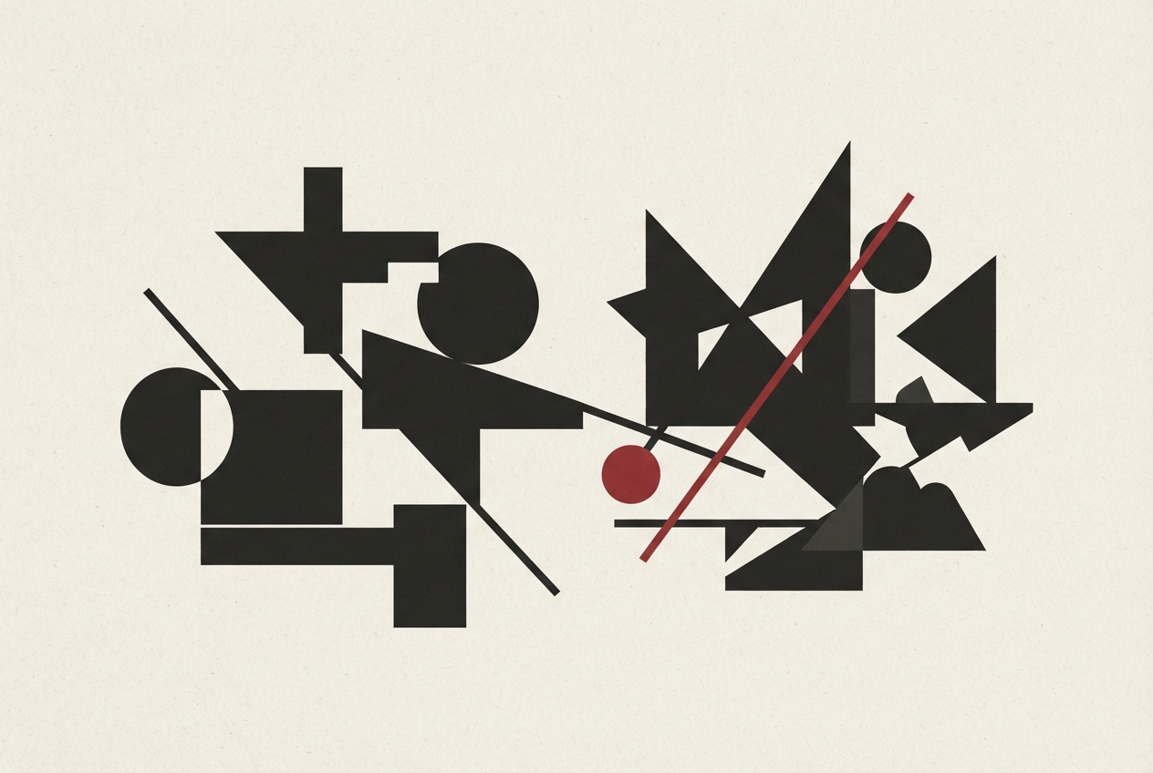 Abstract editorial illustration
