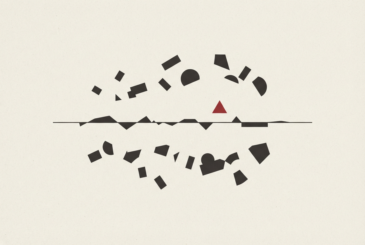 Abstract editorial illustration