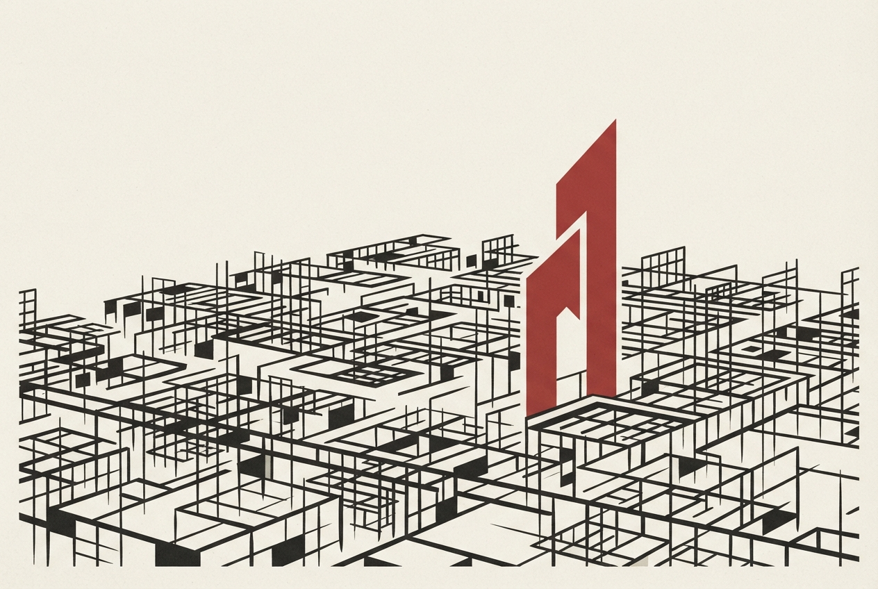 Abstract editorial illustration