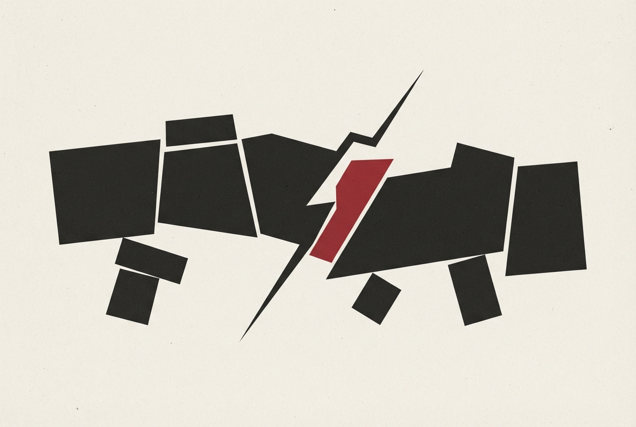 Abstract editorial illustration