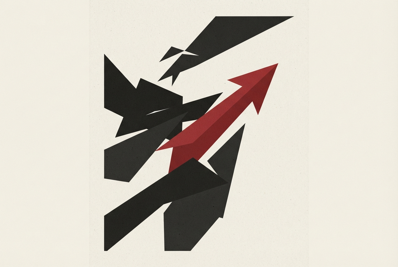 Abstract editorial illustration
