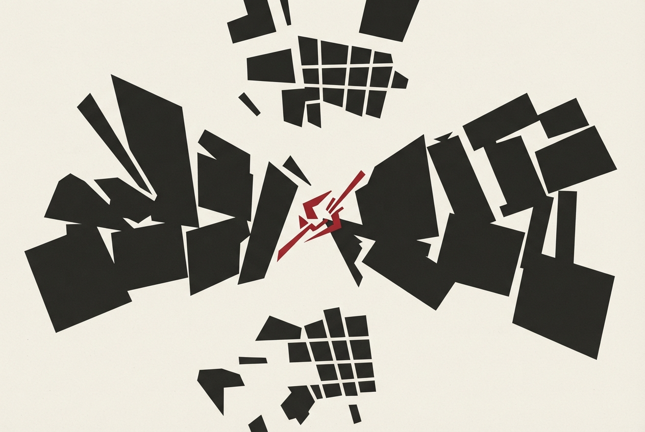 Abstract editorial illustration