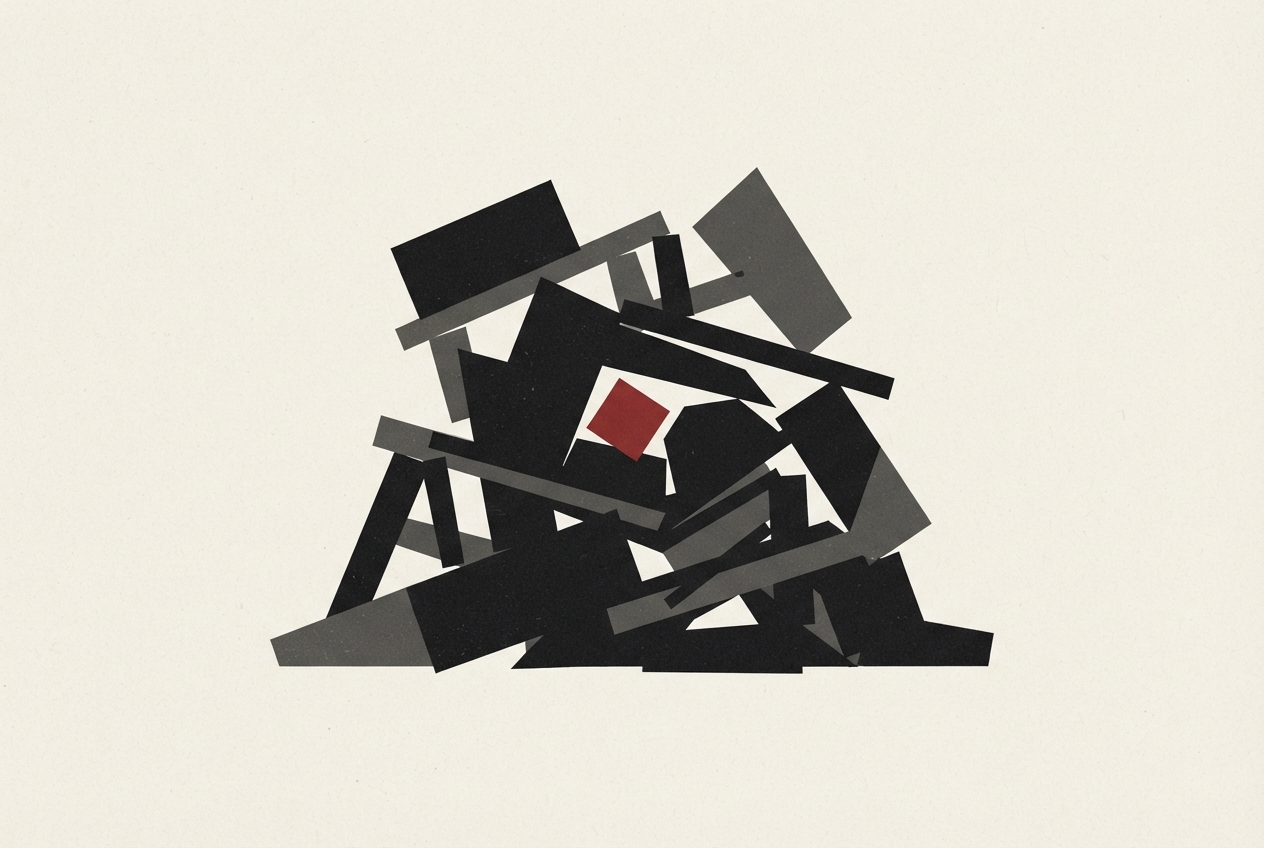 Abstract editorial illustration