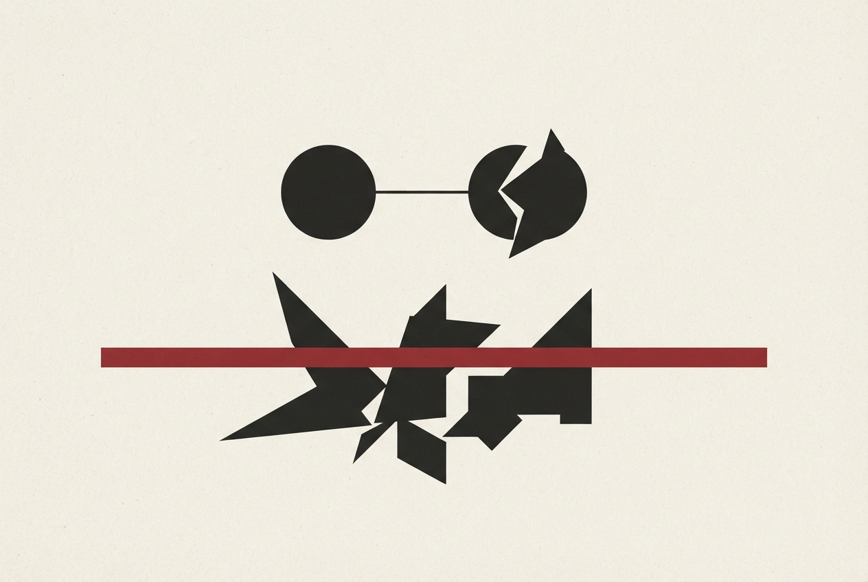 Abstract editorial illustration