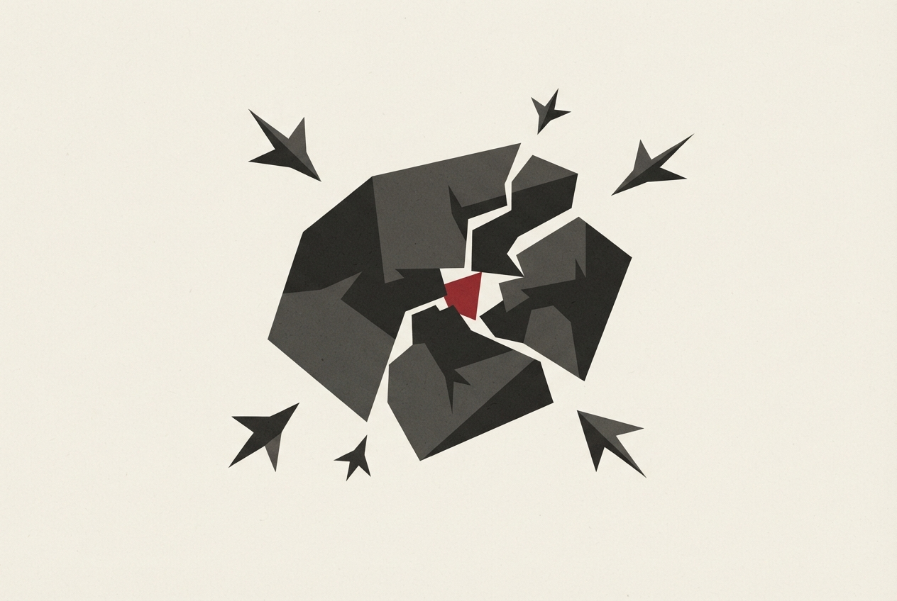 Abstract editorial illustration