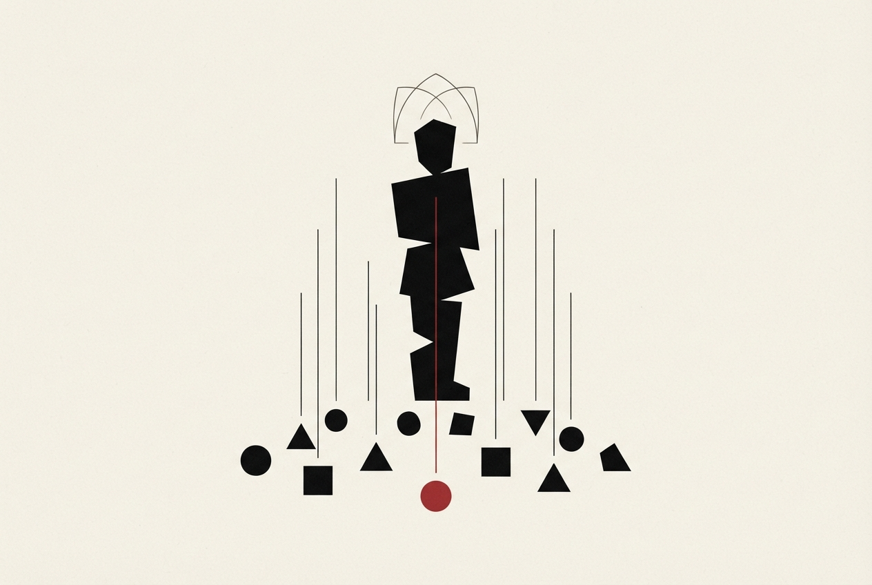 Abstract editorial illustration