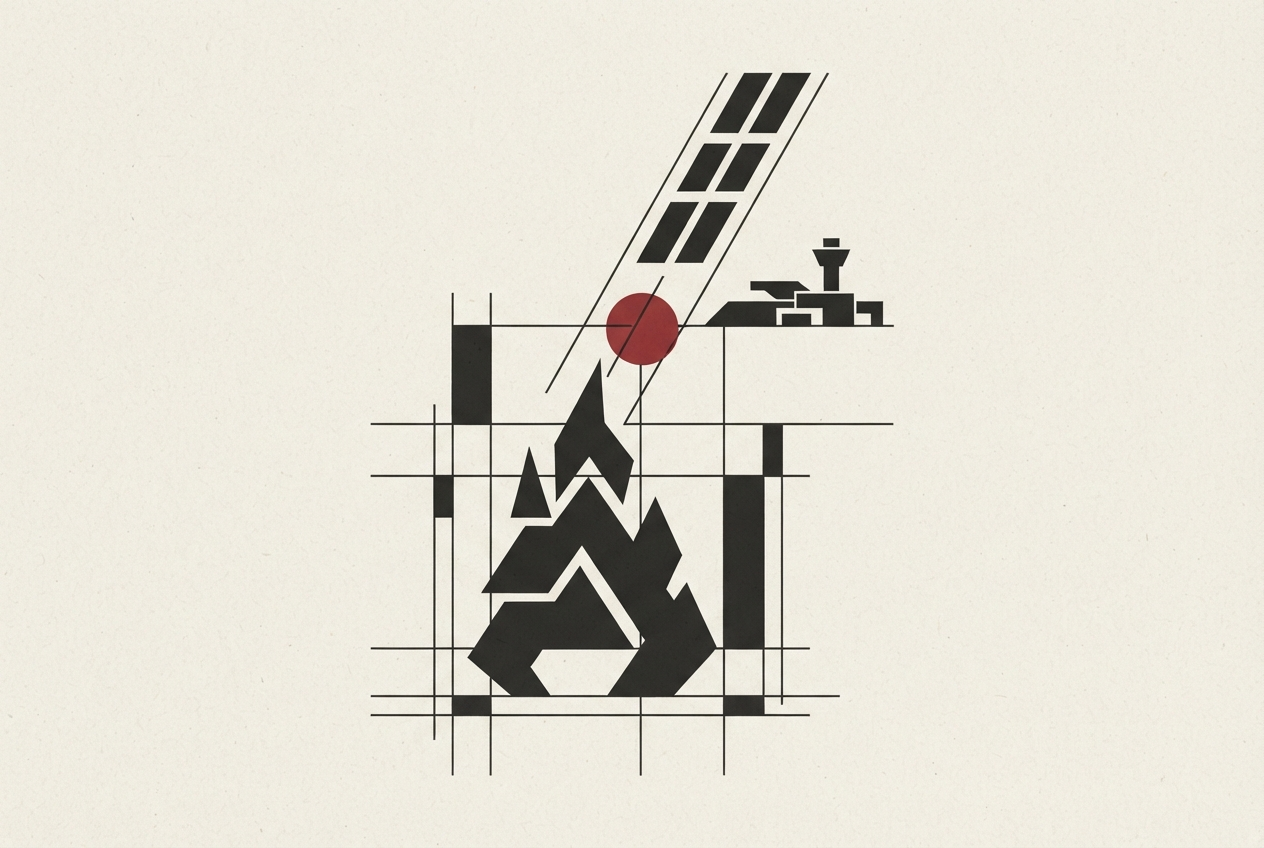 Abstract editorial illustration