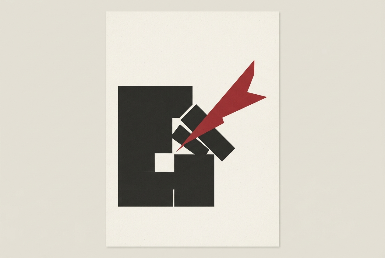 Abstract editorial illustration