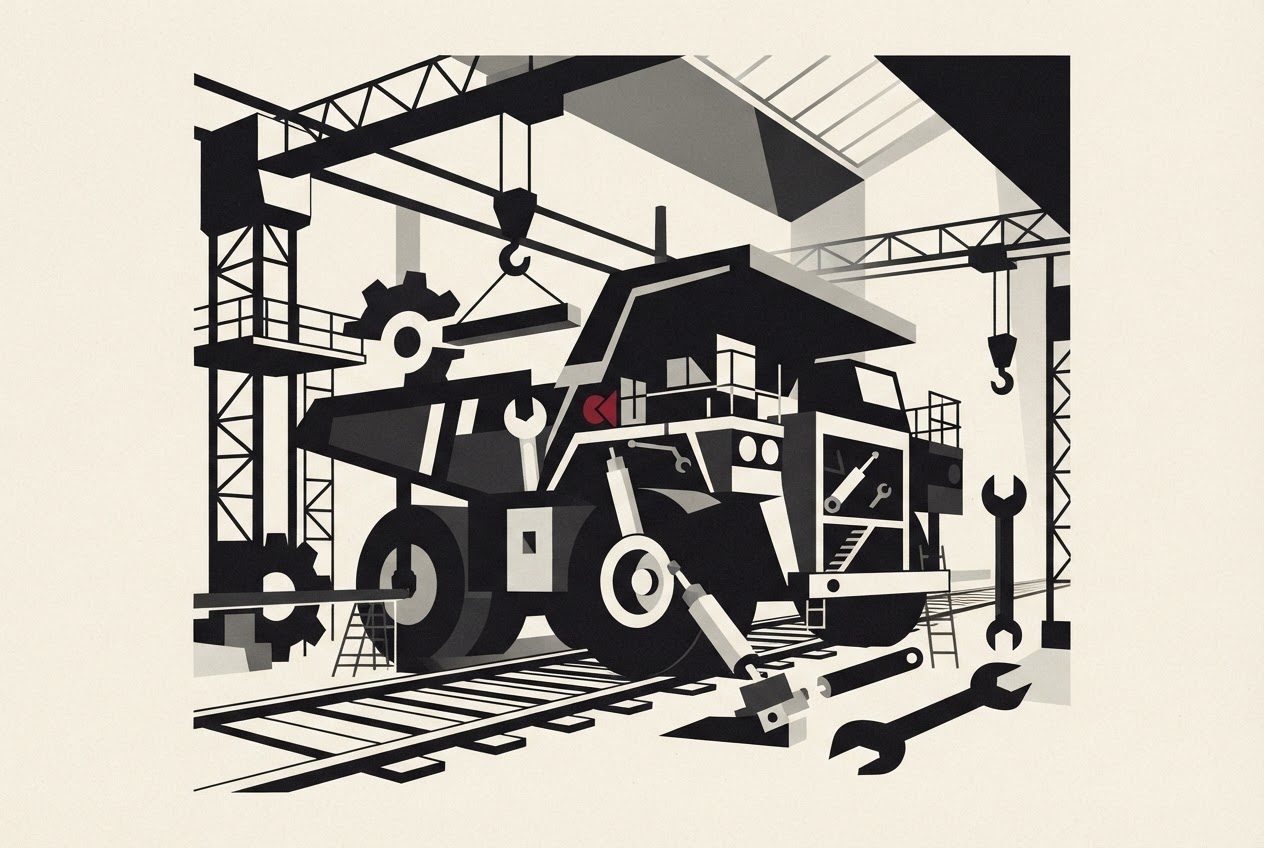 Abstract editorial illustration