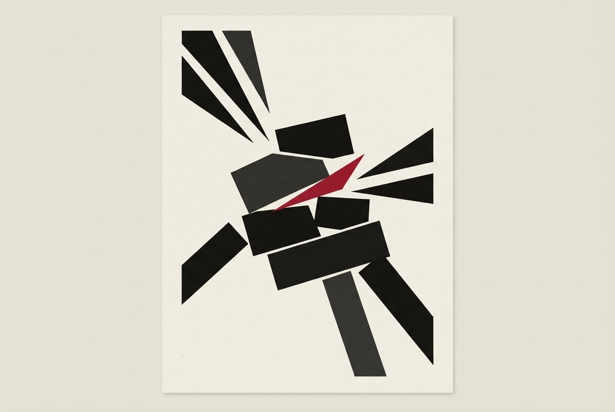 Abstract editorial illustration