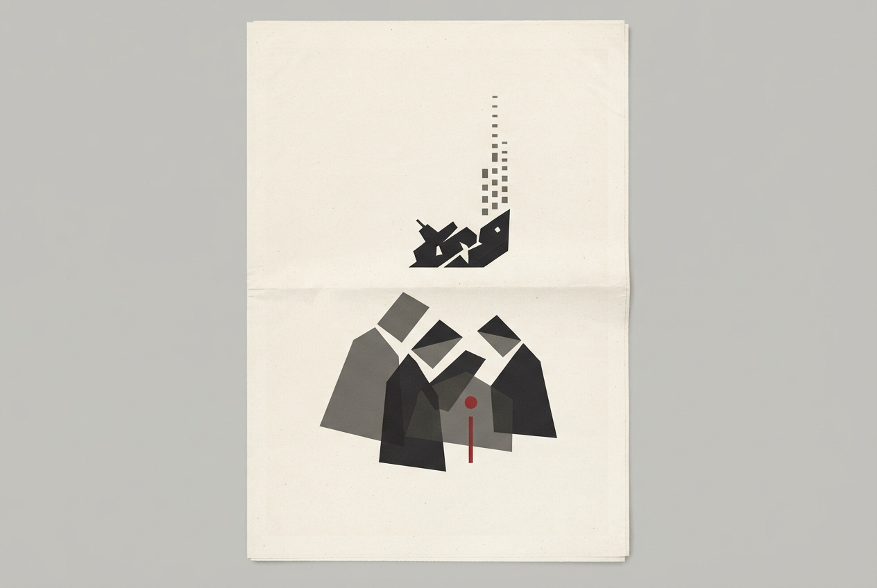 Abstract editorial illustration