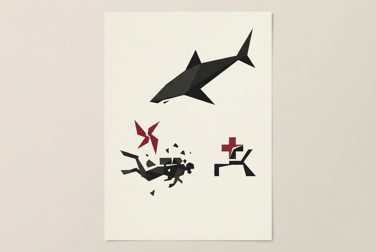 Abstract editorial illustration