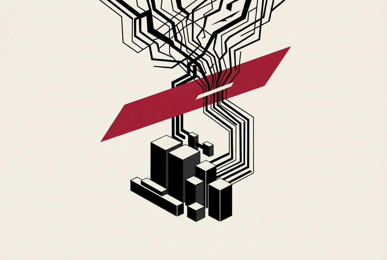 Abstract editorial illustration