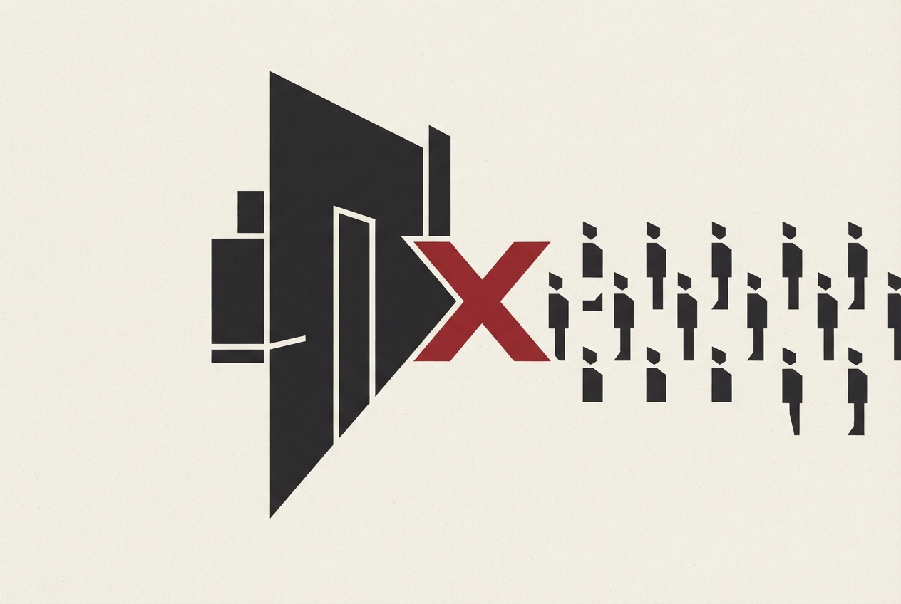 Abstract editorial illustration