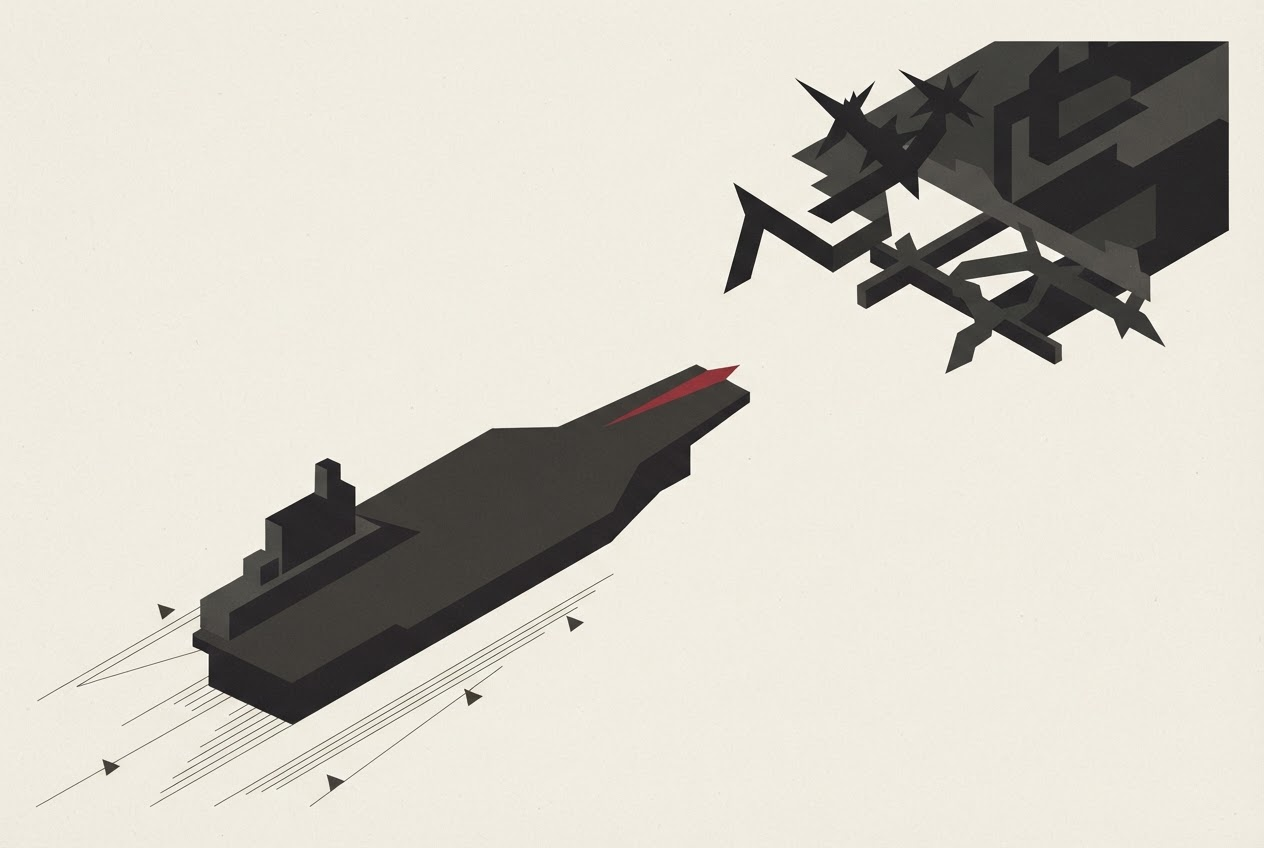 Abstract editorial illustration