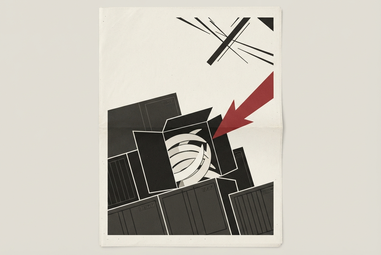 Abstract editorial illustration