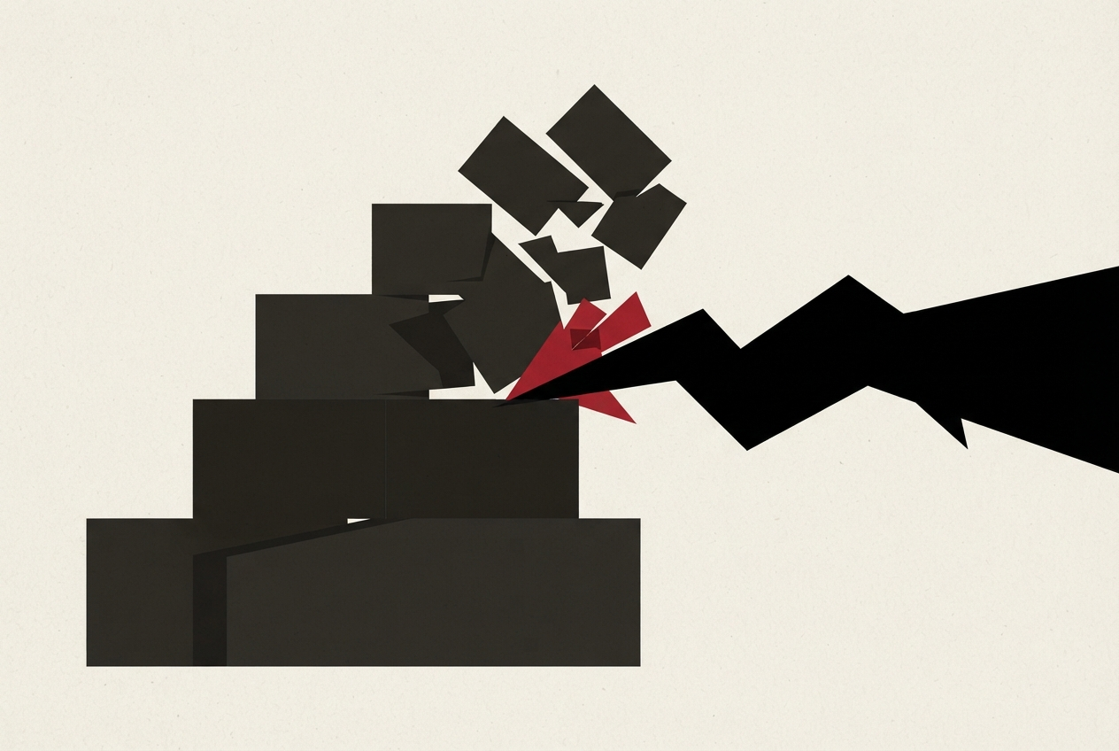 Abstract editorial illustration