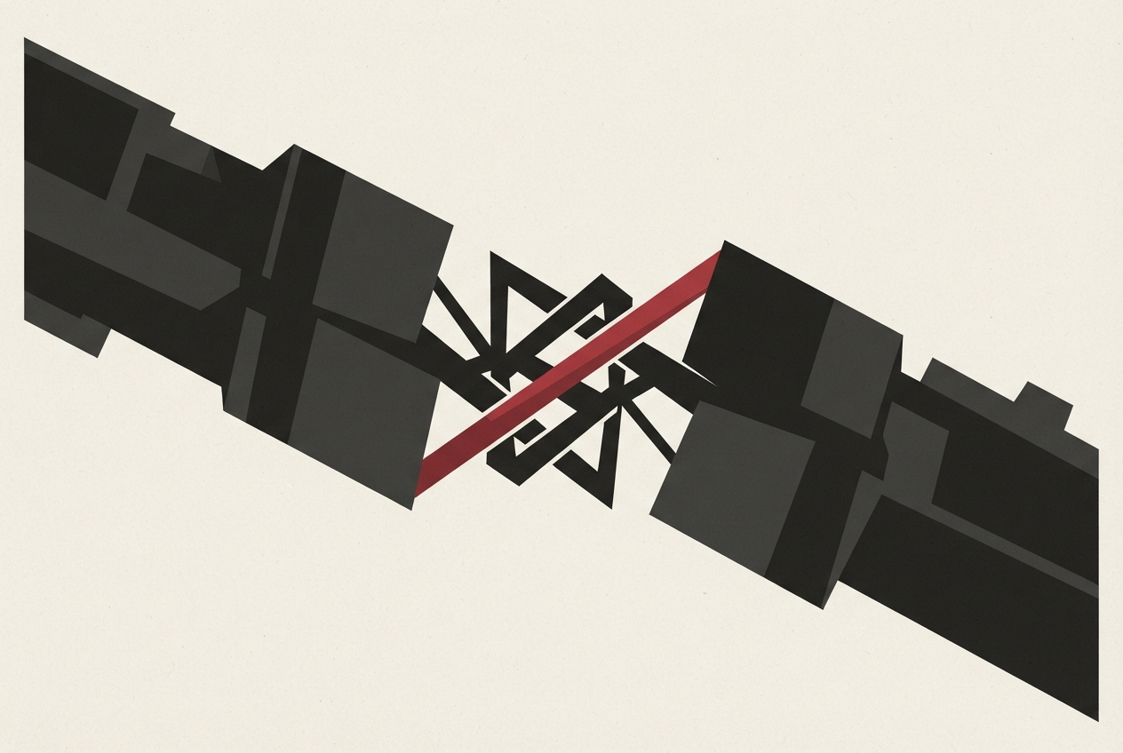 Abstract editorial illustration
