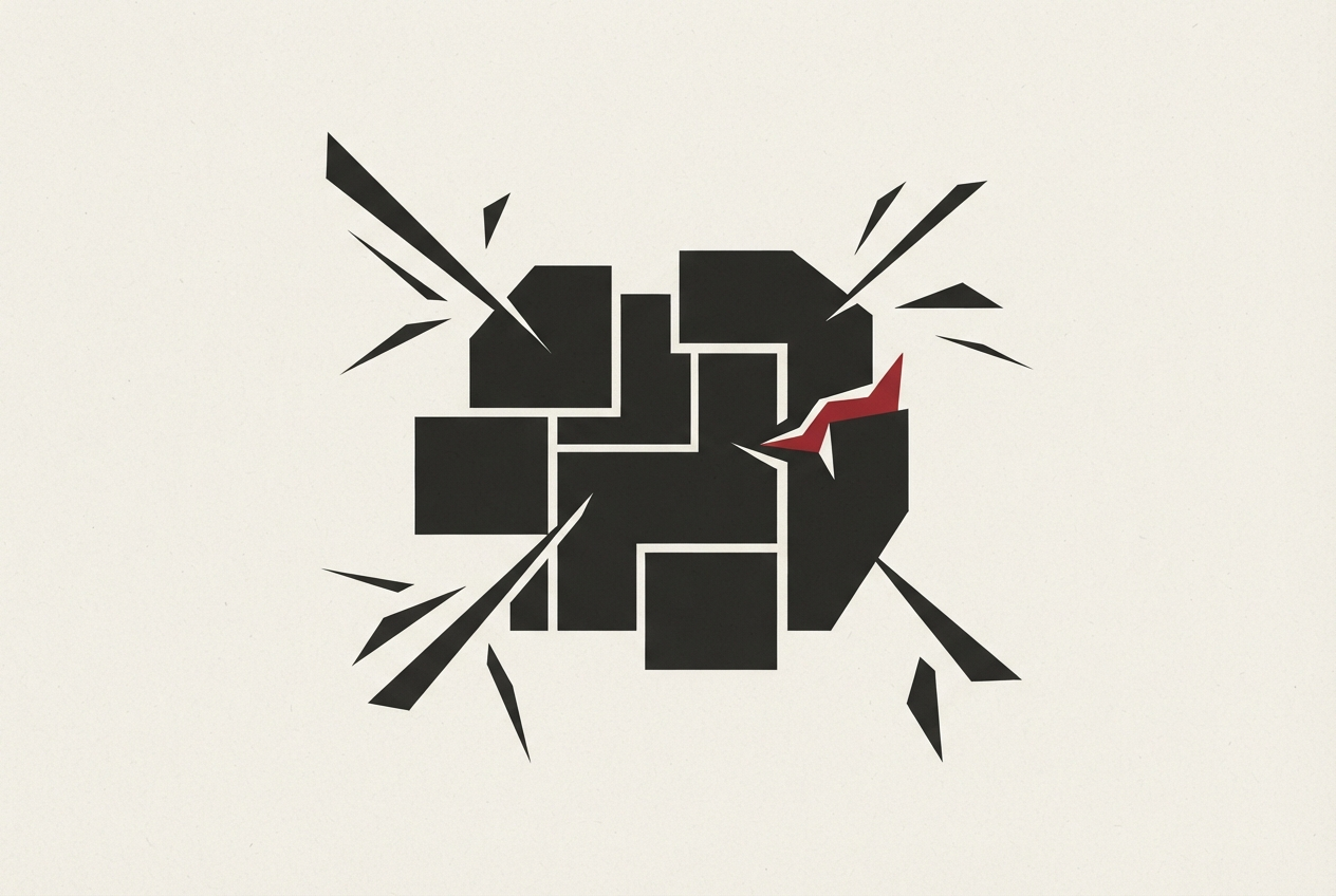 Abstract editorial illustration