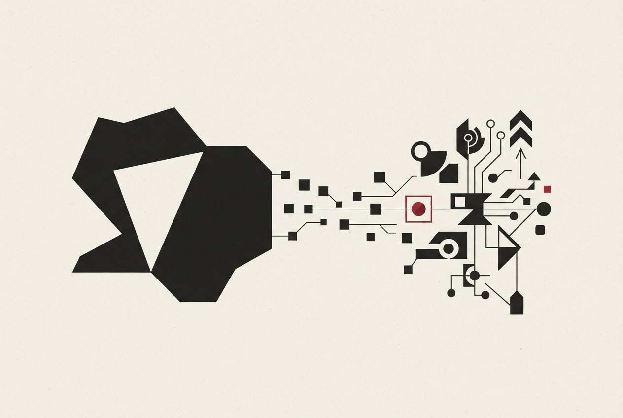Abstract editorial illustration