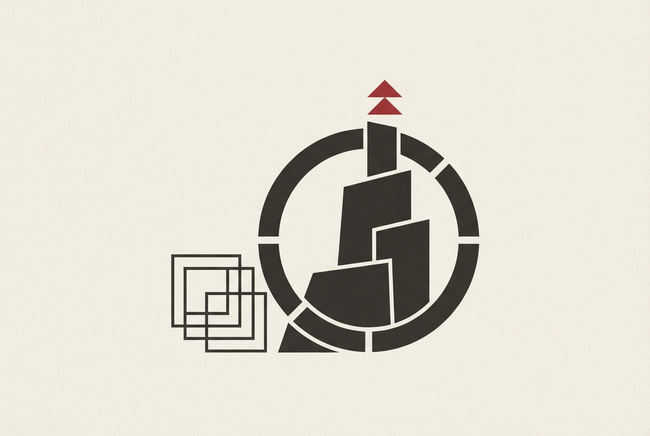 Abstract editorial illustration