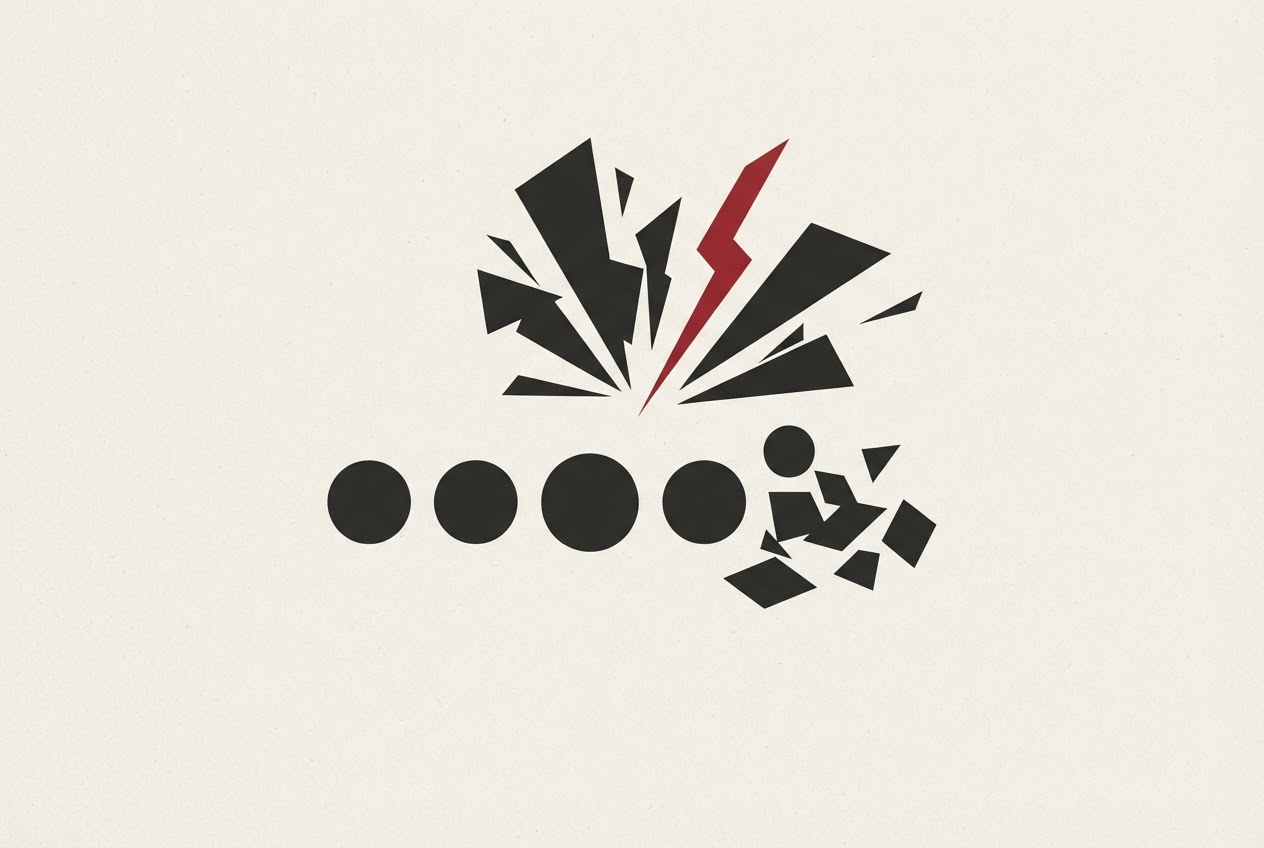 Abstract editorial illustration
