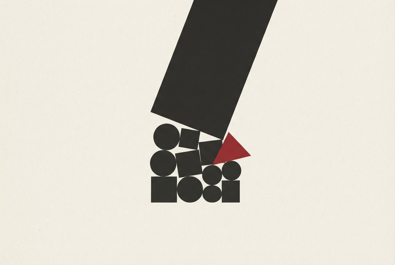 Abstract editorial illustration