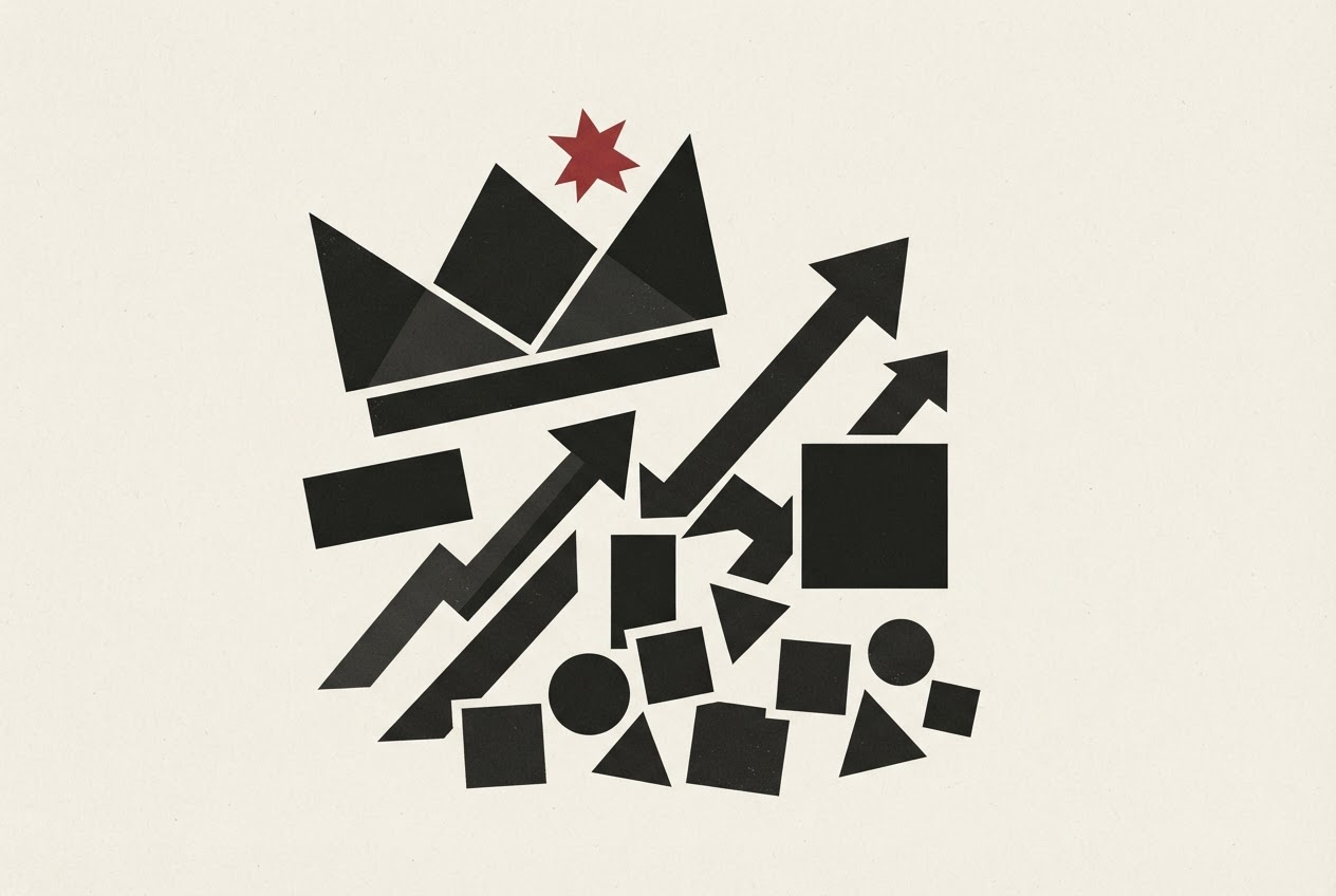 Abstract editorial illustration