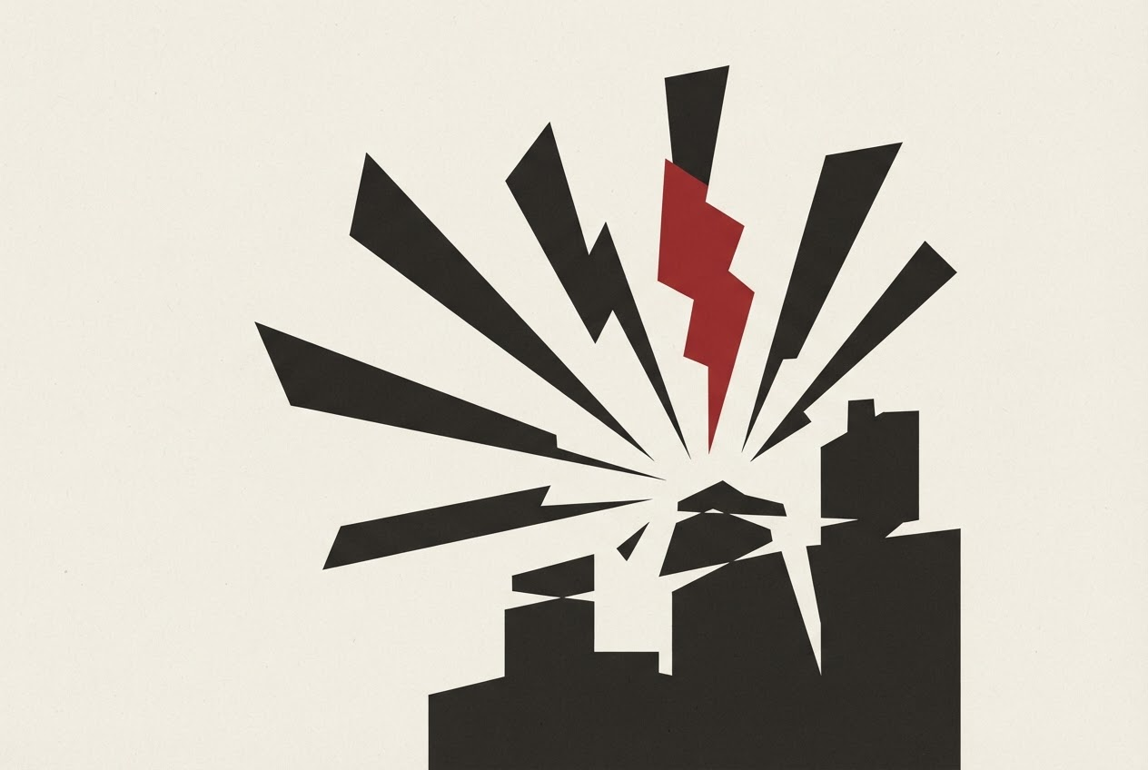 Abstract editorial illustration
